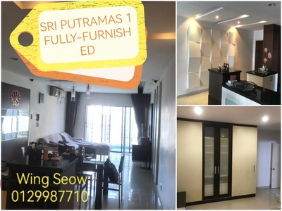 Fully furnished Sri Putramas 1 Condominium for Rent Kitchen cabinet Jalan Kuching Block E