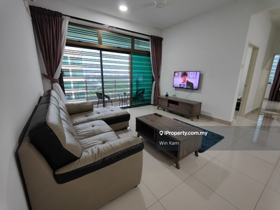 High Floor, Atmost Fully Furnished 2bedrooms, Opposite of Lotus