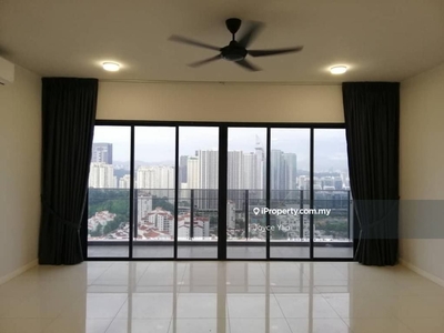 High floor city view with balcony! wide view full furnished for rent!