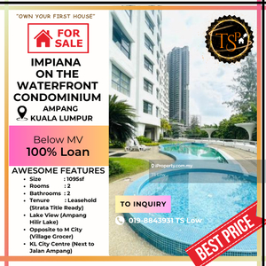 Impiana on the Waterfront Condominium @ Ampang Selangor for Sale