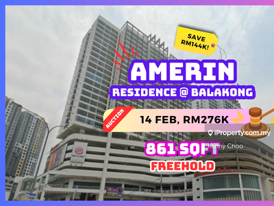 Lelong Save Rm144k Amerin Residence @ Amerin Mall Balakong