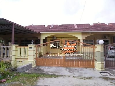 New Painted Single Storey Terrace House, Jln Salleh