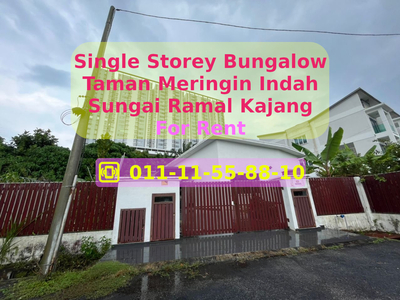 Single Storey Bungalow Taman Meringin Indah Sg Ramal, Kajang For Rent ❤️