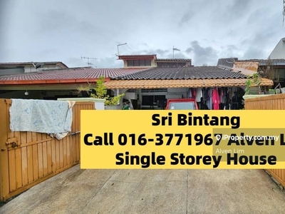 Sri Bintang, Single Storey House, 22x80, Limited Sell