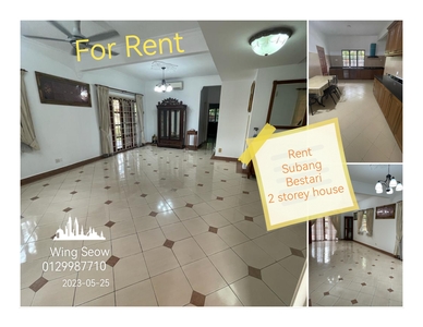 Subang Bestari U5 Shah Alam 2 Double storey Landed house for Rent Corner unit Renovated