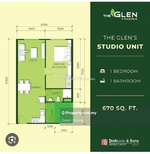 The Glen 1bedroom unit for rent/sale