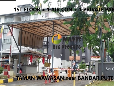 1st Floor + Air Con SRI CEMPAKA Apartment @ Taman Wawasan Bandar Puteri Puchong Nr IOI MALL