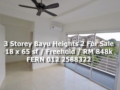 3 Storey House Taman Bayu Heights 2 Balakong Seri Kembangan For Sale