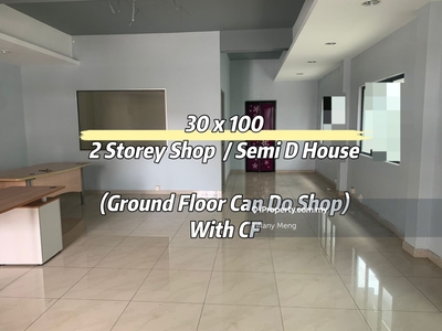 30x100 2 storey Shop / Semi D House