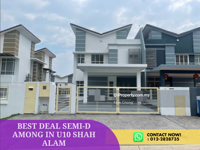 Best Deal Semi-D Among In U10 Shah Alam