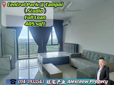 Central Park @ Tampoi Full Loan/ Studio/ 405sqft/ Market Cheapest/ Johor Bahru