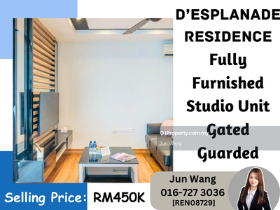 D Esplanade Residence, Studio Unit, Fully Furnished, Gated Guarded