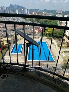 Facing Swimming Pool Ixora Apartment Kepong Wangsa Permai