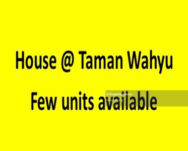 Few units 2 storey House @ Taman Wahyu for Sale