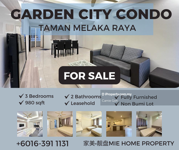 Garden city residence condo with fully renovation ( tmn melaka raya )