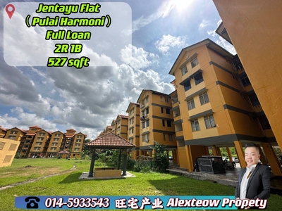 Jentayu Flat @ Pulai Harmoni Full Loan/ 2R 1B/ 527sqft/ Market Cheapest/ Skudai