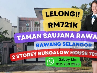 Lelong Super Cheap 2 Storey Bunglow House @ Taman Saujana Rawang Sel