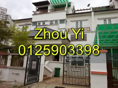 Three Storey Terrace house at Jelutong with Fully Furnished