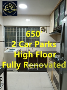 Jelutong Park - Fully Renovated - 650' - 2 Car Parks - Jelutong