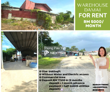 Warehouse Jalan Damai | Tawau | For Rent