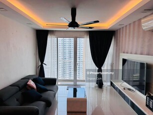Corner unit with unblock view, fully furnished and 2 balcony