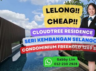 Lelong Super Cheap Condominium @ Cloudtree Seri Kembangan Selangor