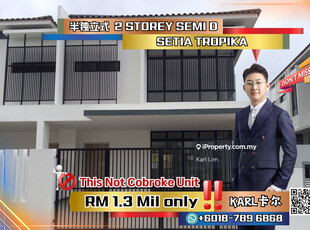Setia Tropika 2 Storey Semi D 35x70 Original Bare Unit Johor Bahru