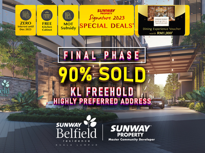 Final Phase 90% SOLD! The Next KLCC: PNB118 Right At Your Doorstep. Captivating Night View @ Freehold Sunway Belfield Residence, KL City, Kuala Lumpur