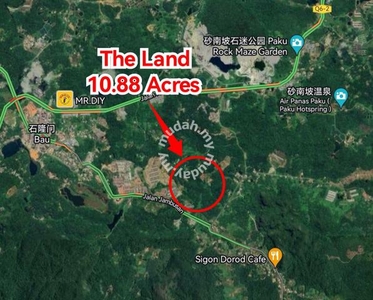 10.88 Acres Hilly Land at Jalan Jambusan, Bau Kuching