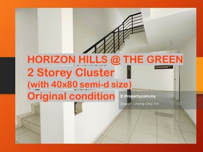 35 x 80, 2 Storey Cluster , greenery and high land