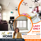 Lady Only [Wi-fi + Furnished] UCSI Springhill Double Storey Terraced House Master Room Lukut PD