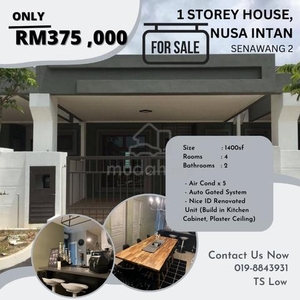 【Best Offer, Murah】Taman Nusa Intan 1 Storey House Senawang, Seremban