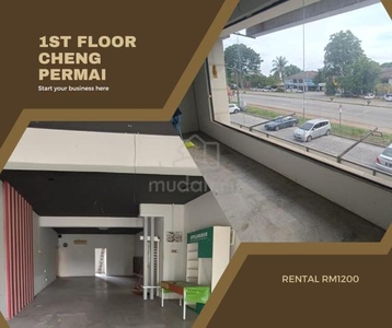 Facing Main Road 1st Floor 2 Sty Shop Cheng Permai Lotus