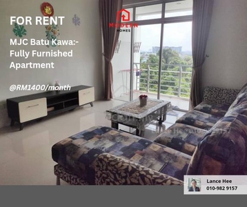 For Rent - Fully Furnished Apartment @ MJC Batu Kawa
