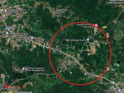 Industrial Land for Sale! Located at 15th Mile, Kuching Serian Road