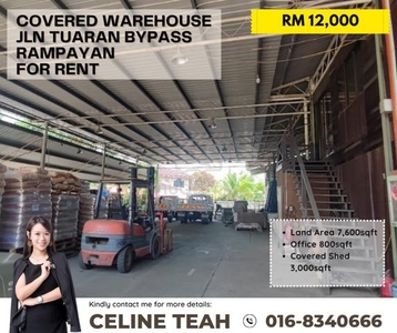 Jalan Tuaran Bypass | Rampayan | KK Covered Warehouse | For Rent