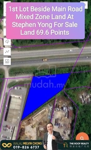 Mixed Zone 1st Lot Land At Jalan Stephen Yong For Sale