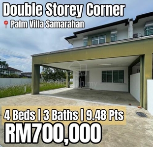 Samarahan Palm Villa 9.48 Pts Double Storey Corner