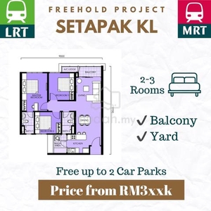 Setapak Freehold Condo |0 Downpayment | Walk to MRT | Free MOT