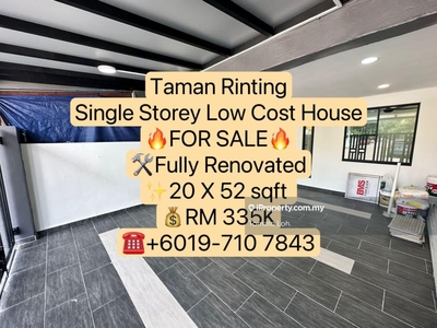 Taman Rinting Single Storey Low Cost House Fully Renovated For Sale