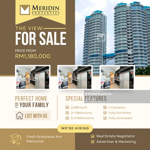 The View Condominium, 2088 sq.ft, Fully Furnished, Fully Renovated