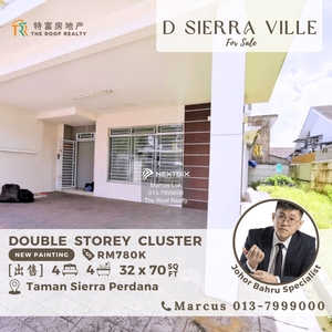 [D Sierra Ville] 2 Storey Cluster @ Jalan Sierra Perdana For Sale