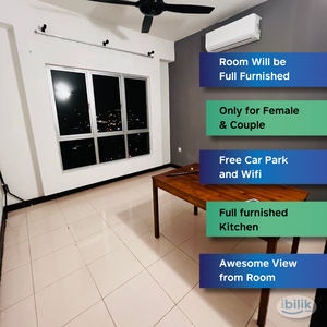 Full furnished Middle Room with free car park @ Metropolitan Square condo
