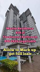 Maxim Cheras 1 bilik 619sf can mark up loan