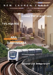 2023 New Launch Project Linked Bridge to LRT at Ara Damansara, PJ