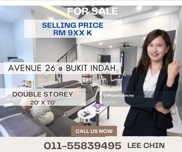 Bukit indah avenue 26 bellina type double storey for sale