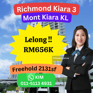 Cheap Rm244k Richmond Kiara 3 Condominium @ KL