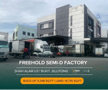 Detached Factory For Sale at Bukit Jelutong Industrial Park