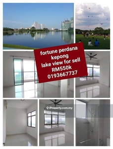 Fortune perdana kepong facing lake for sell