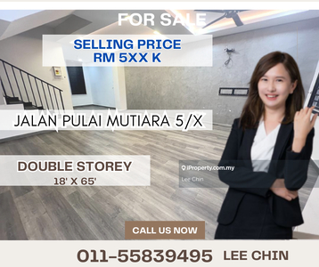 Pulai mutiara jasmine double storey terrance for sale